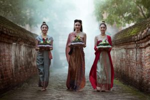 Noppamas Queen Contest in Loy kratong tradition: Loy Krathong Day is one of the most popular festivals of Thailand celebrated annually on the Full-Moon Day of the Twelfth Lunar Month.
